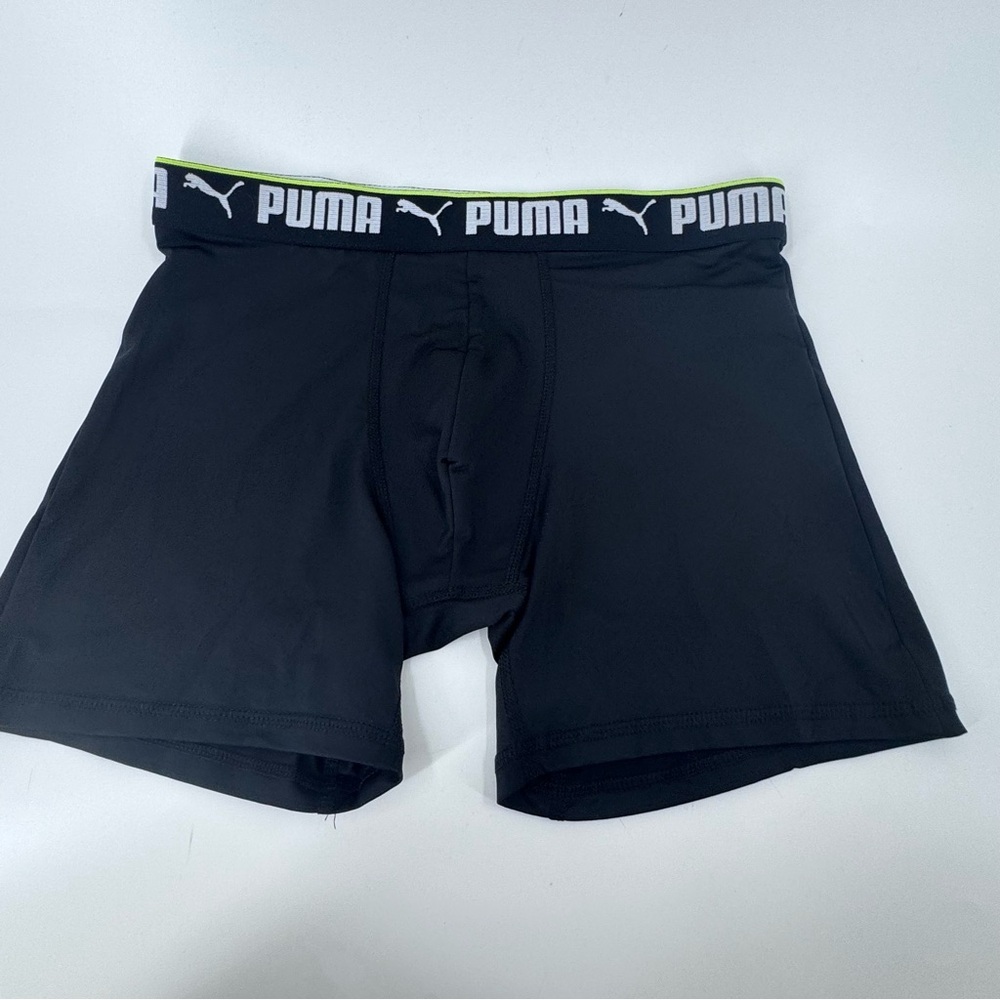 Puma Black Boxer Briefs with Elastic Waistband